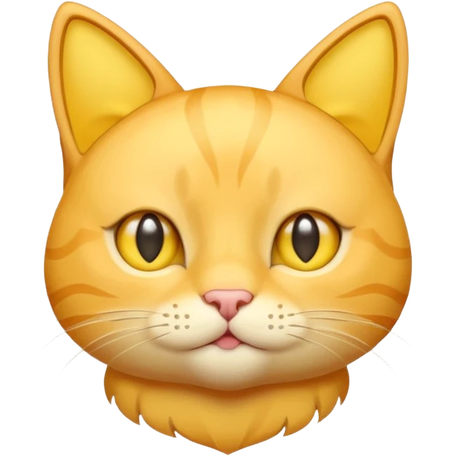 گربه ای زرد با چشم های ستاره ای emoji