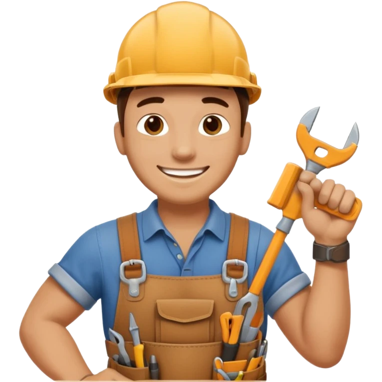 a handyman without tools emoji