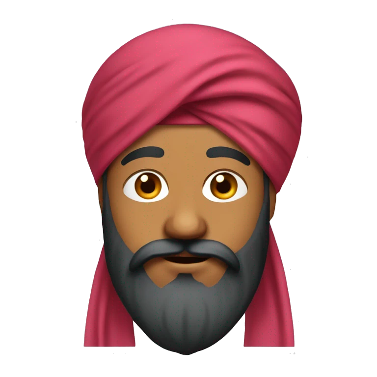 Sikh man with turban emoji