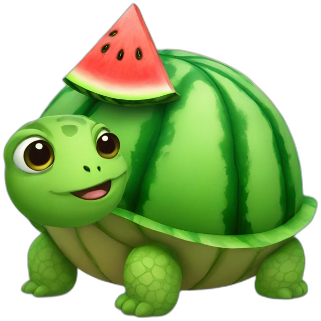 Watermelon turtle emoji