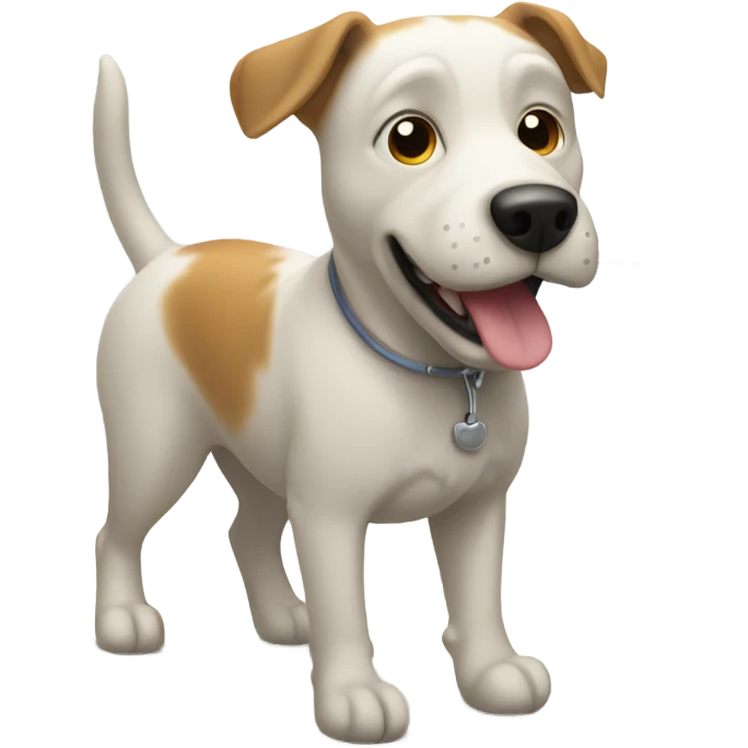 Dog going to the bathroom emoji