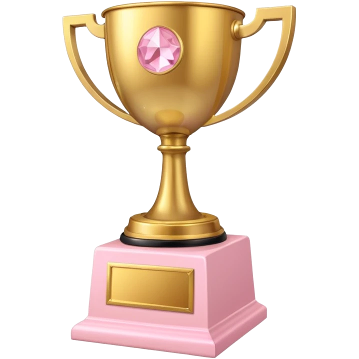 light pink Grammy trophy emoji