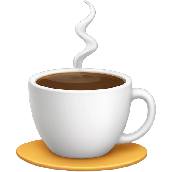 a coffee cup and a tea cup next to each other emoji