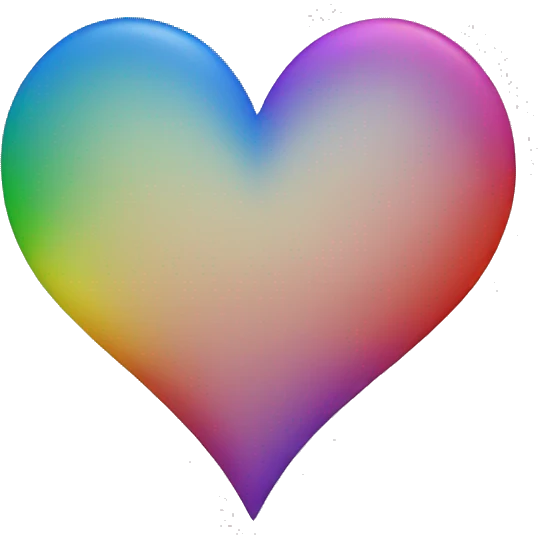 Rainbow heart emoji