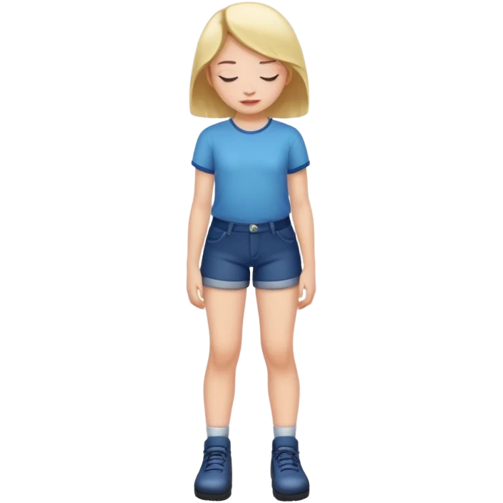 Between a girls leg emoji