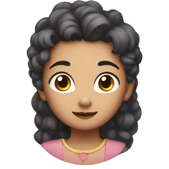 Cute chand with love emoji