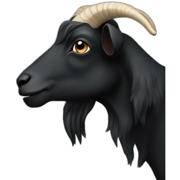 black goat emoji