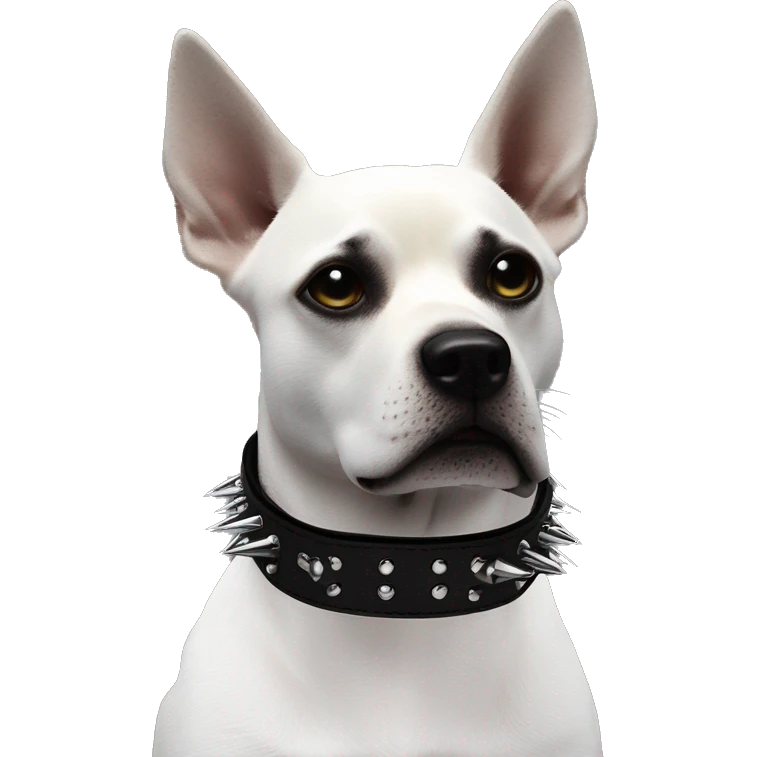 Black spiked dog collar Gothic Punk Style PU Leather Collar Choker emoji