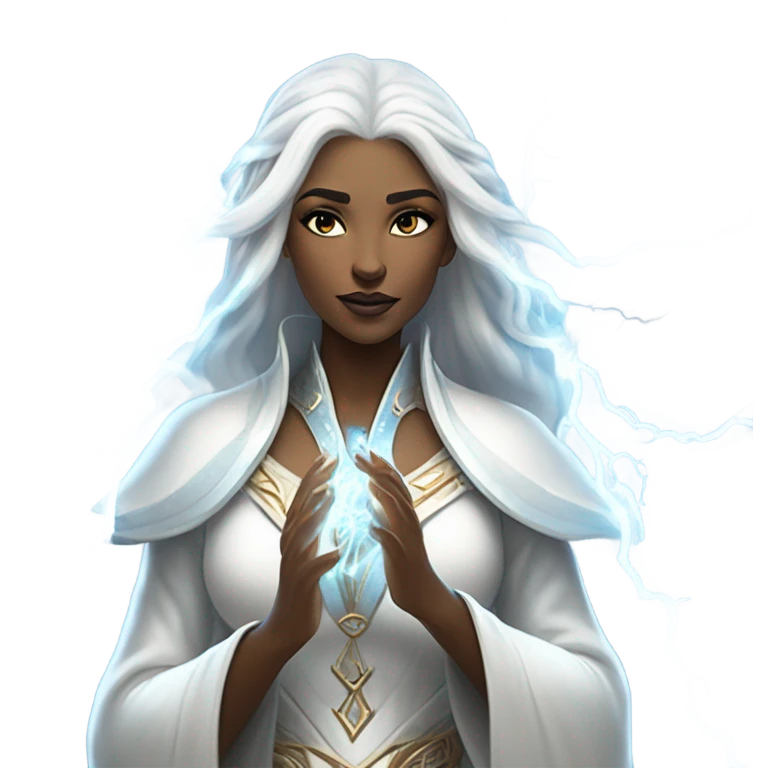 White Queen of lightning emoji