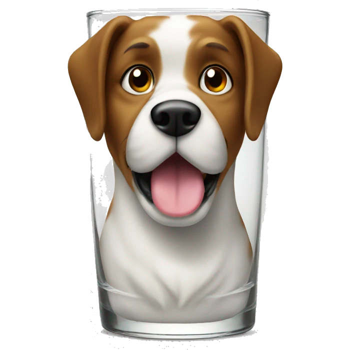 Dog glass emoji
