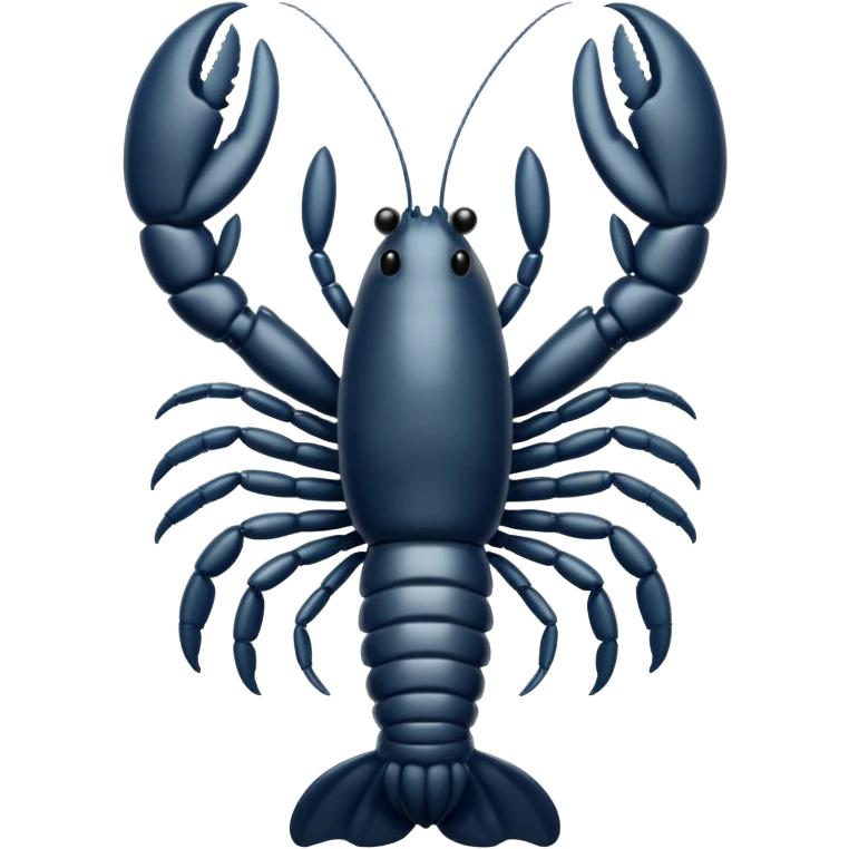 White and black white lobster  emoji