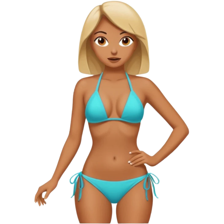 dildo kullanan kadın bikinili emoji