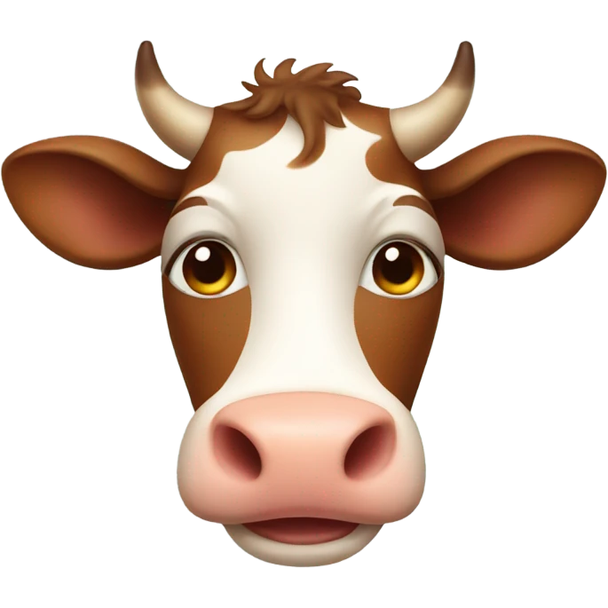 Cute Brown cow emoji