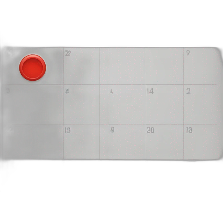 calendario rojo emoji