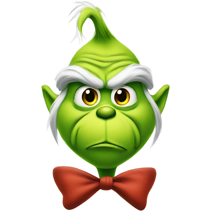 grinch with mustache emoji