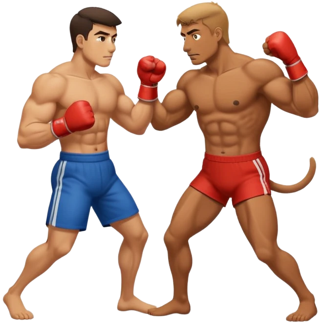 Dog punching man  emoji