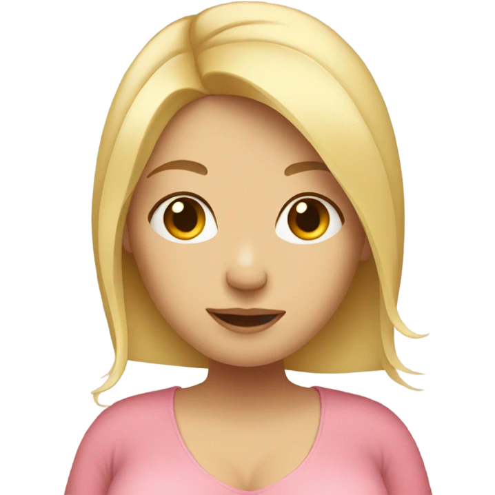 Pregnant blonde emoji