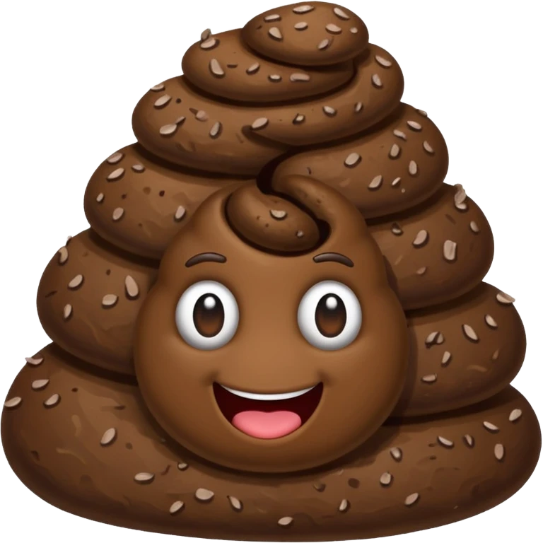 Poop doing a piece sign  emoji