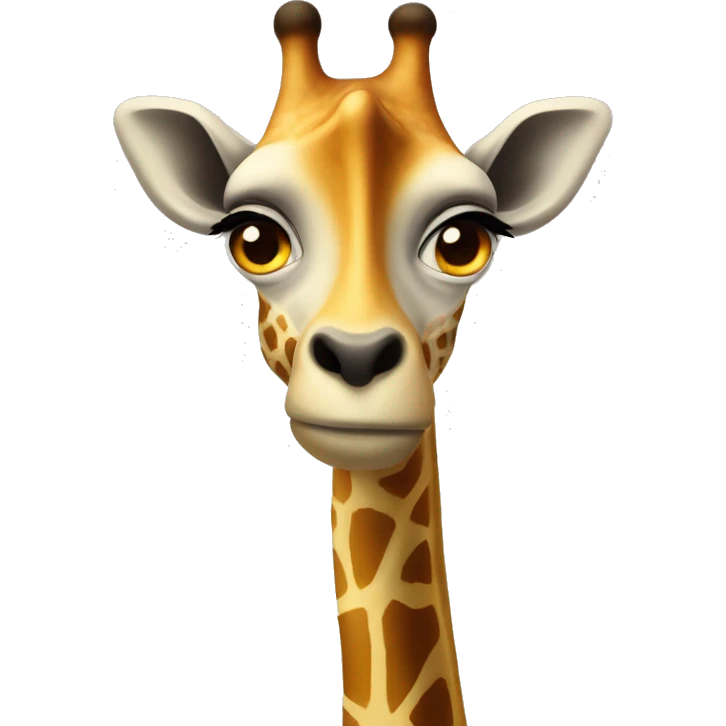 Une girafe malicieuse  emoji