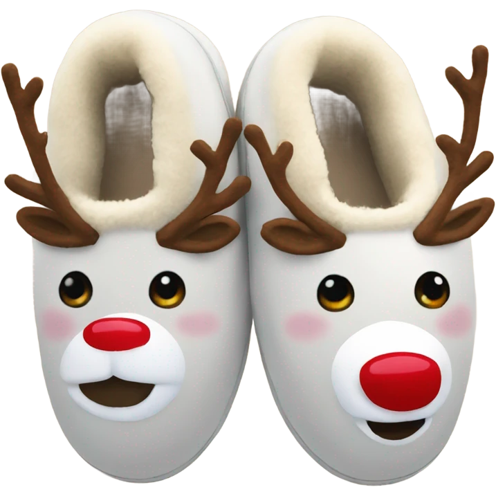 Rudolph slippers emoji