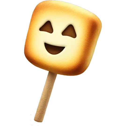 toasted marshmallow on stick emoji