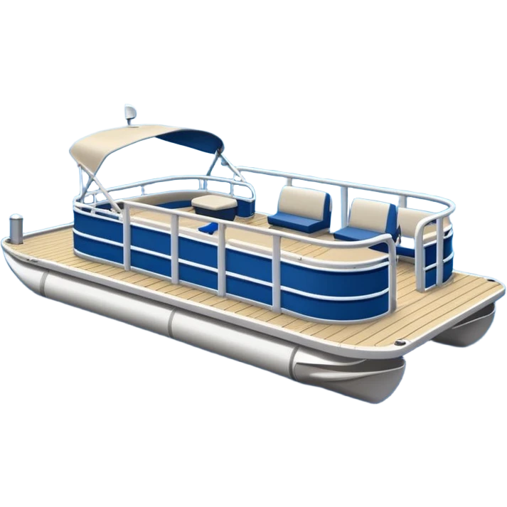 pontoon boat  emoji