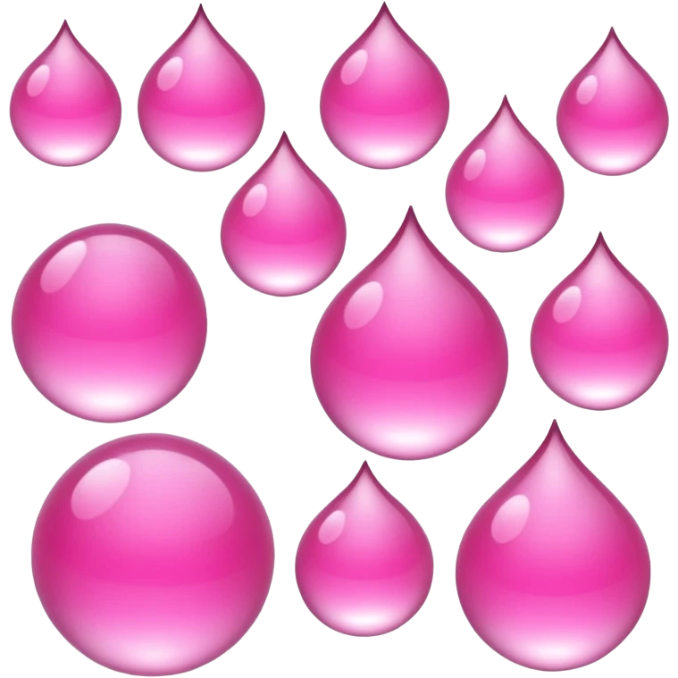 pink drops emoji
