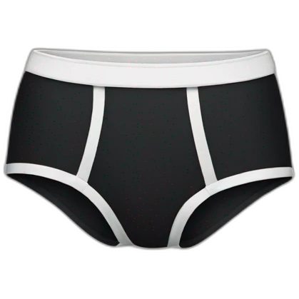 black underpants emoji