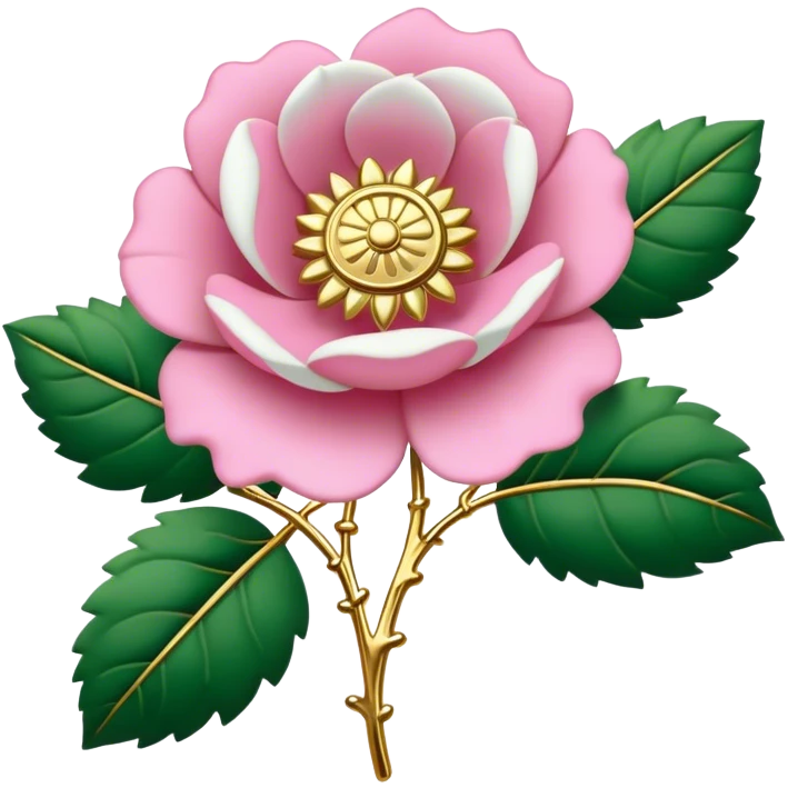 English Tudor rose badge emoji