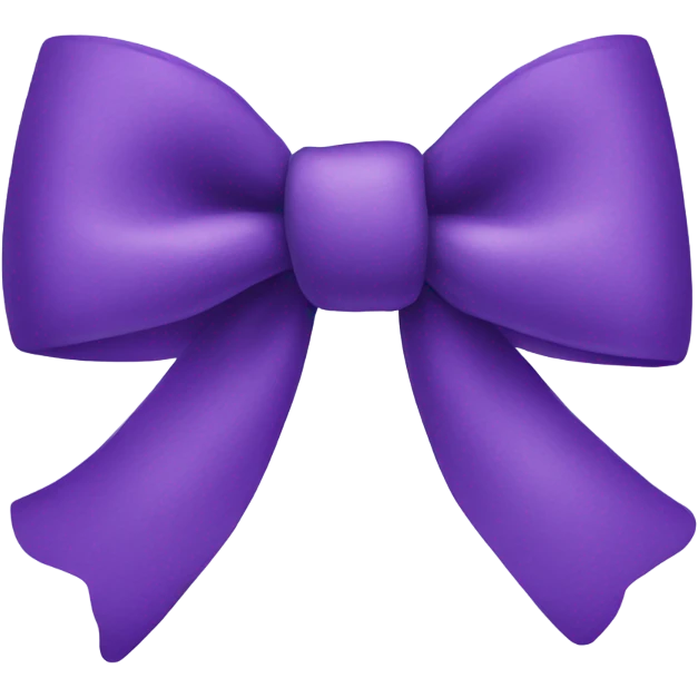 purple bow  emoji