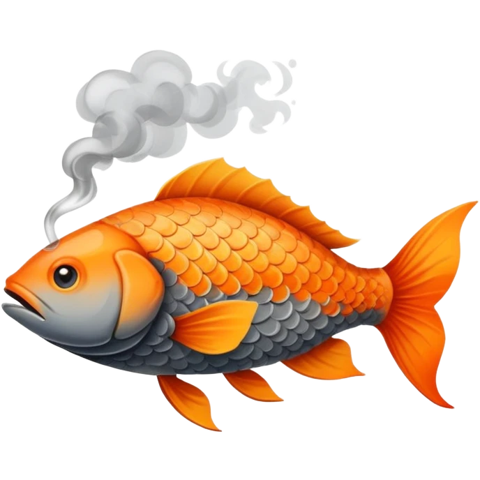 fish smoking emoji