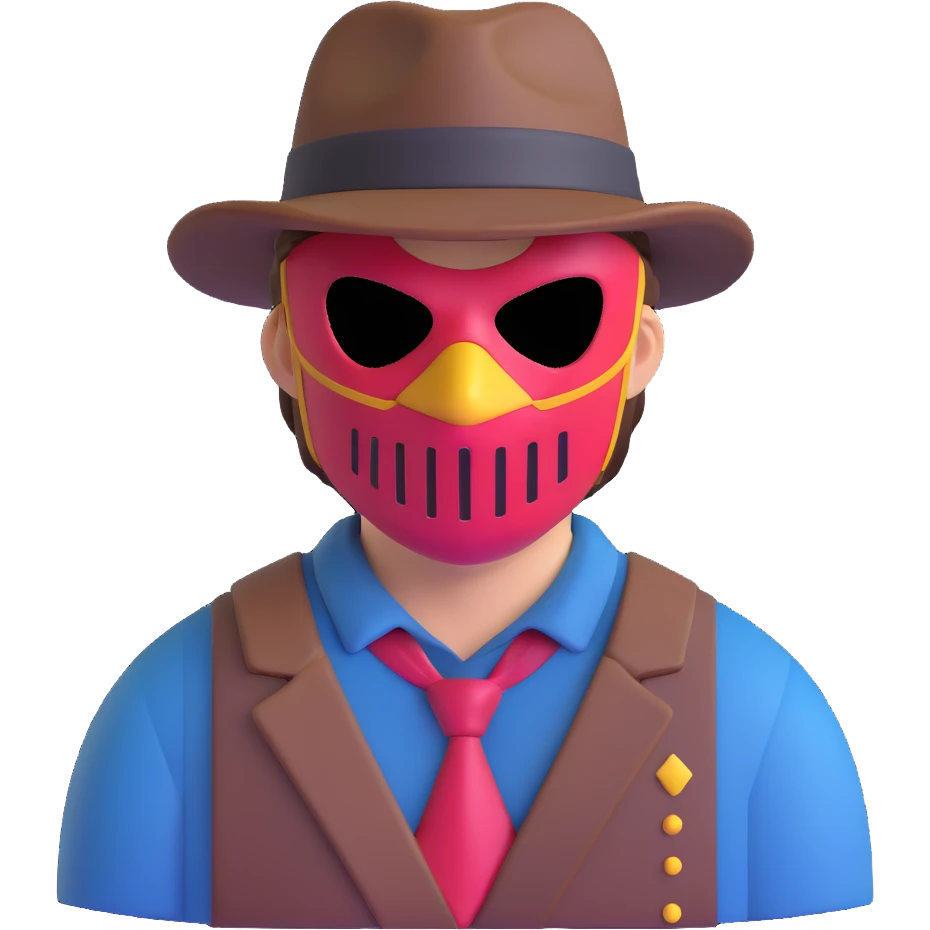 Arthur Morgan with a mask emoji