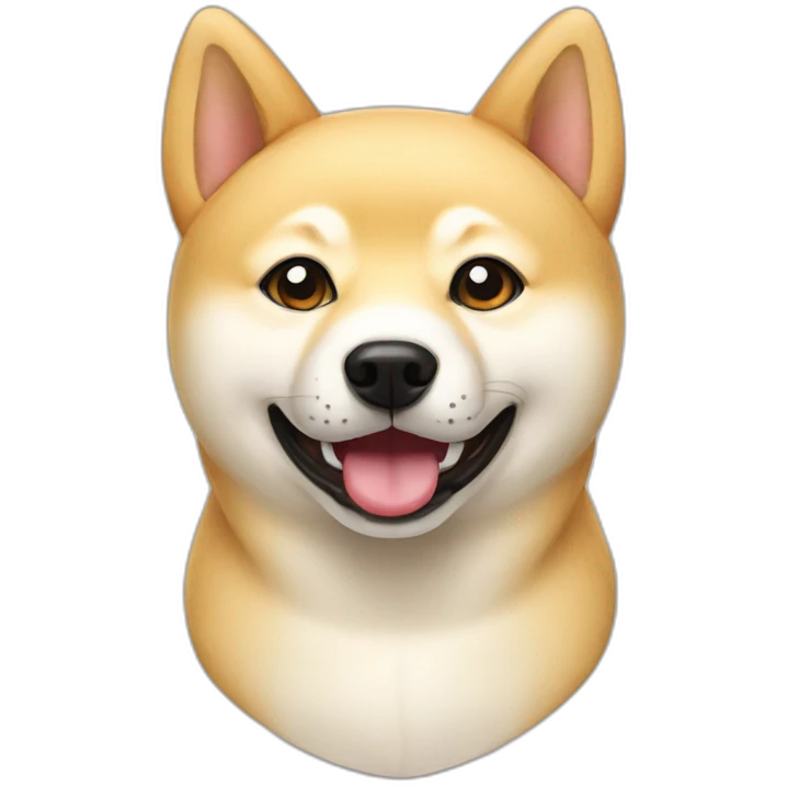 Cream shiba inu emoji