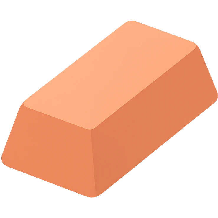 one copper ingot emoji