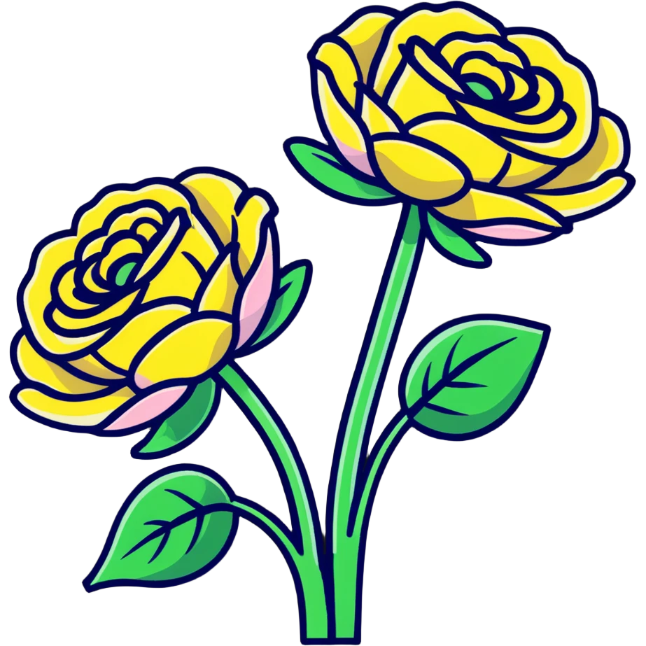 colorful ranunculus flower with lush petals emoji