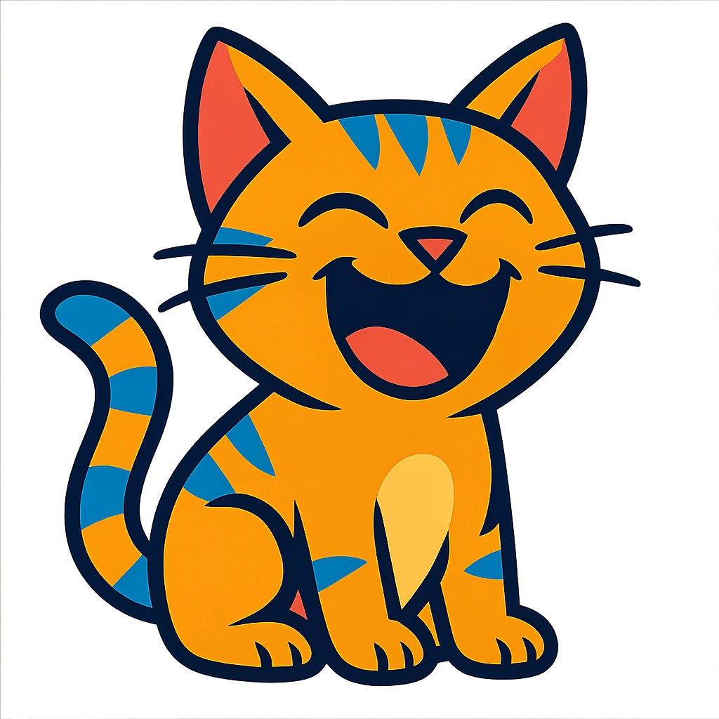 cat laughing emoji