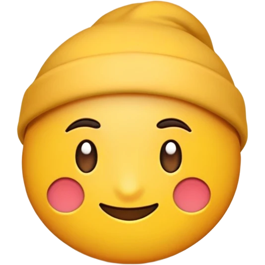Gülen şapka takılı emoji emoji