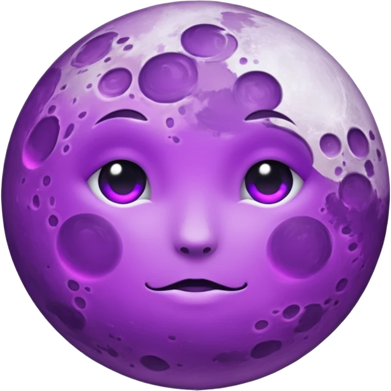 purple full moon emoji
