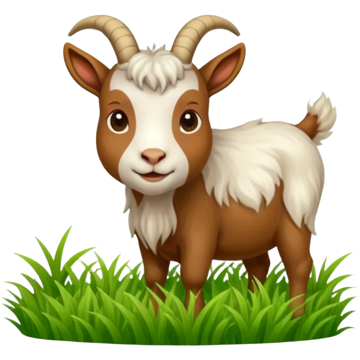 goat eating grass emoji