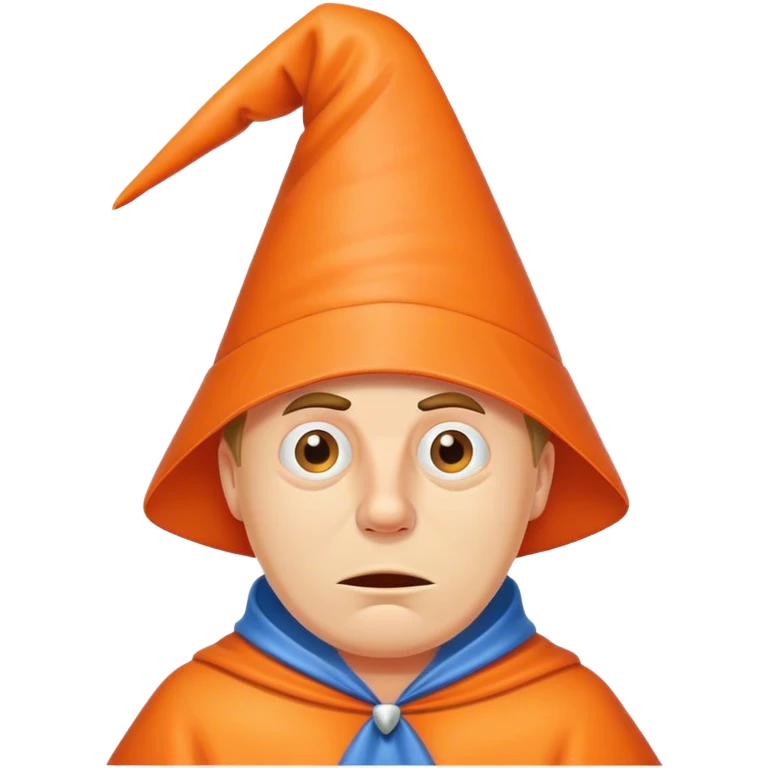A stupid guy in a dunce hat emoji