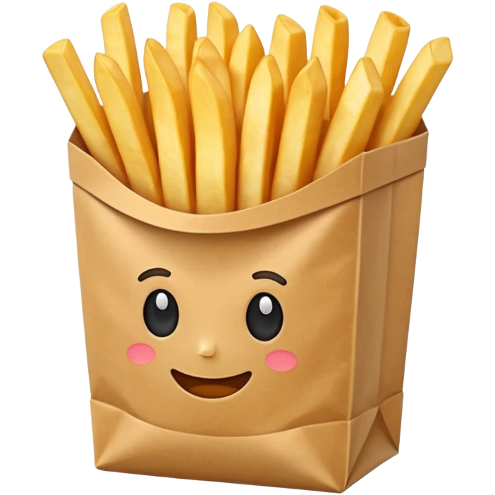 French fries in bag emoji