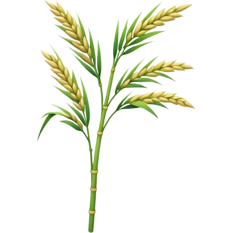 a single rice stalk emoji