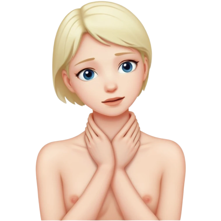 Hands around neck  emoji