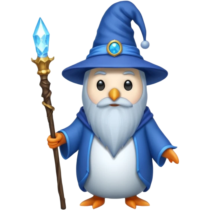 Penguin Wizard emoji