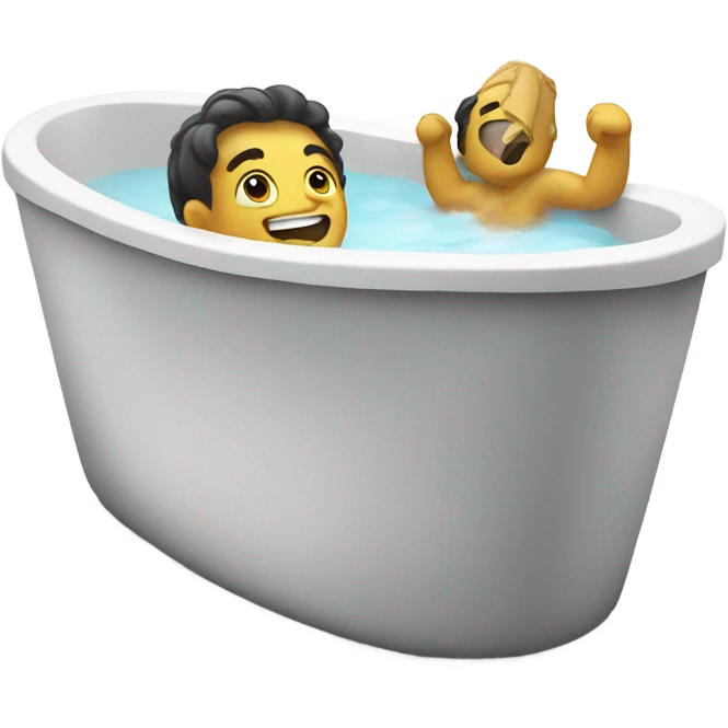 Happy tub emoji