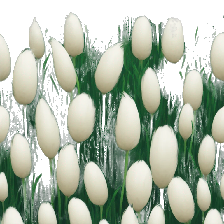 single bunny tails grass emoji