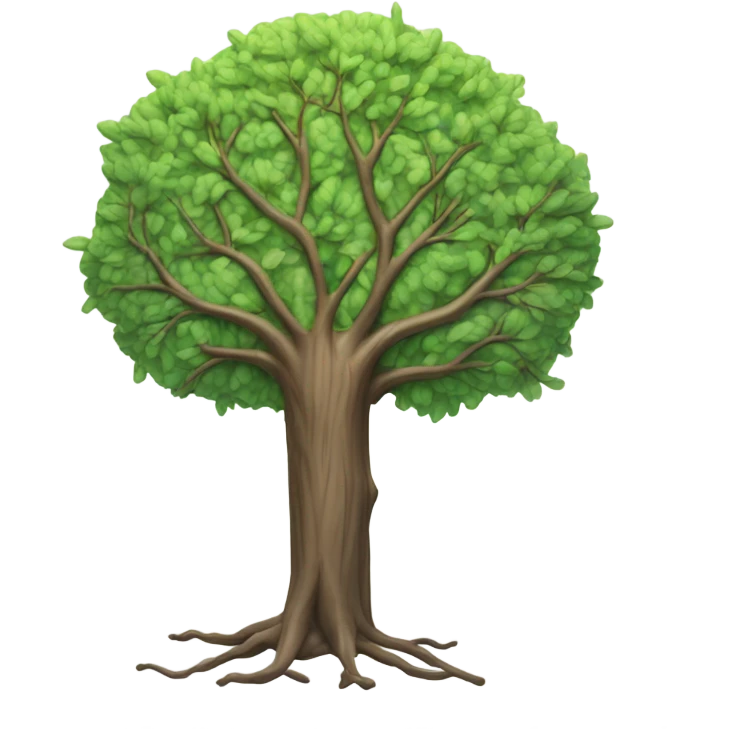 Brain tree emoji