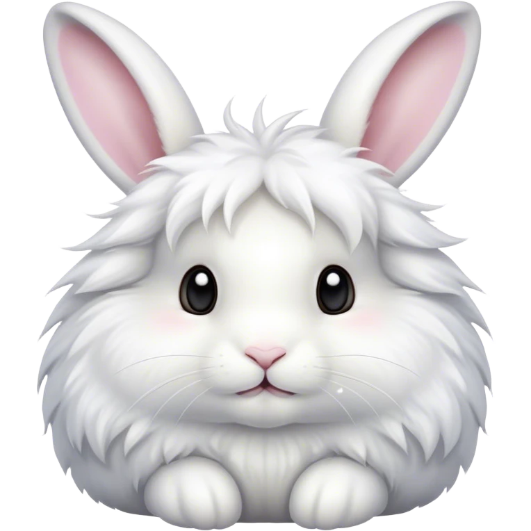 Fat bunny white emoji