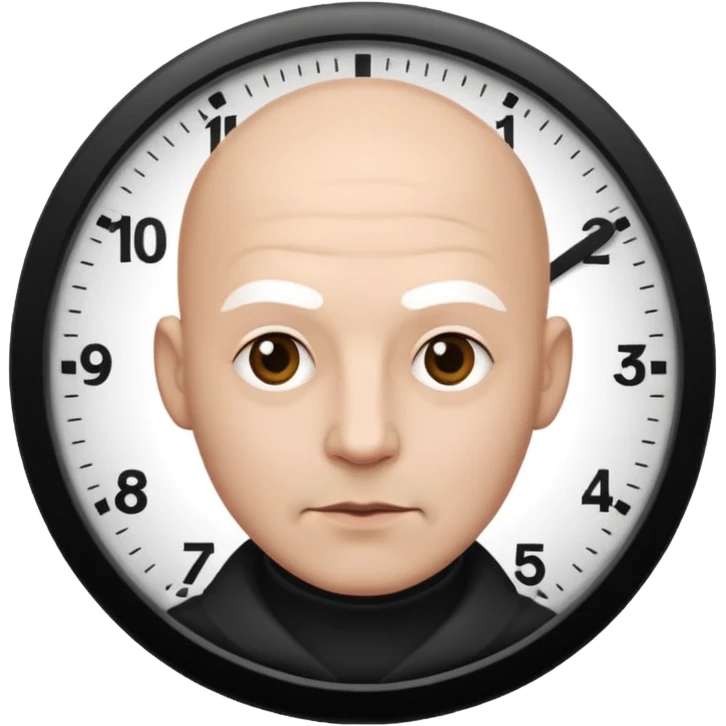 powder white skin bald man emoji