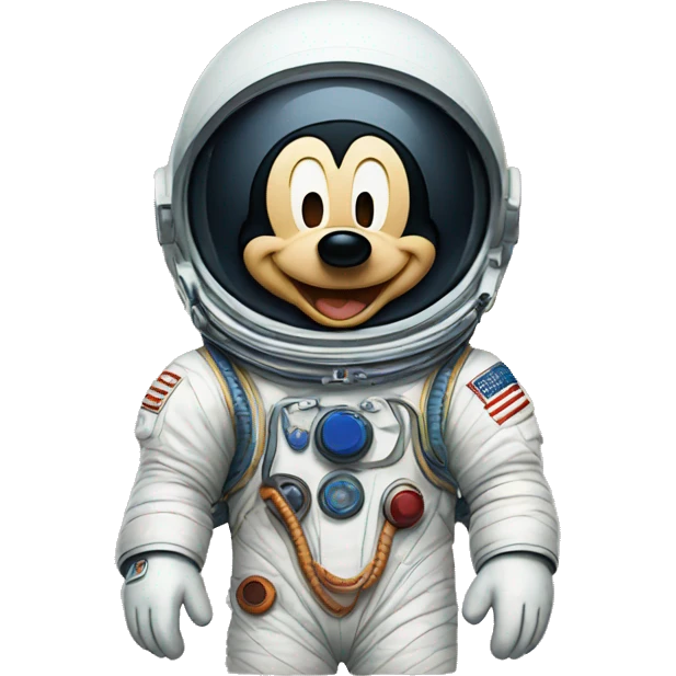 astronaut mickey mouse emoji